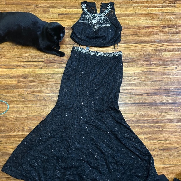 Two Piece Prom Dress - Picture 1 of 5